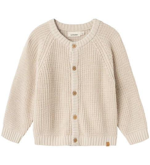 Lil"Atelier Sheer Bliss Emlen Lin Strikk Cardigan Noos 92