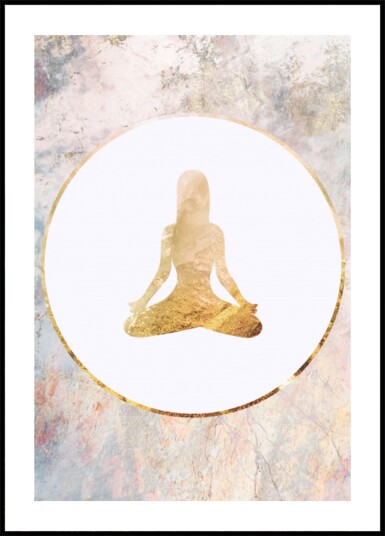 Golden Meditation Harmony Plakat / 70x100