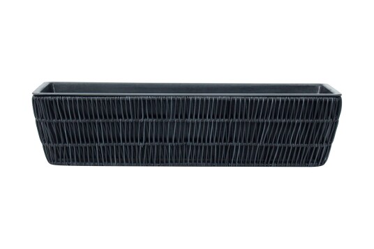 Wicker Dyrkingskasse 60x19xH15 cm svart