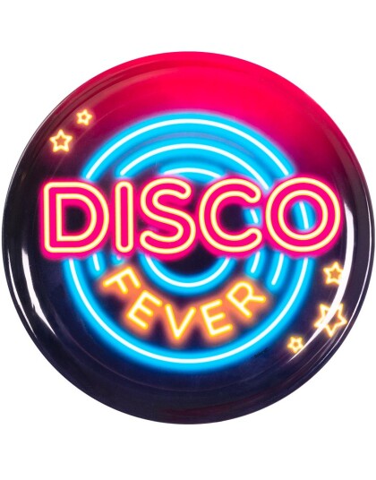 Serveringsbrett i Hardplast 34 cm Disco Fever