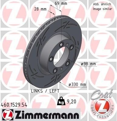 ZIMMERMANN 460.1529.54 Bremseskive