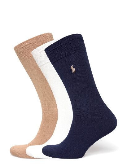 Polo Ralph Lauren Cotton Blend Trouser Sock 3 Pack White 39 42