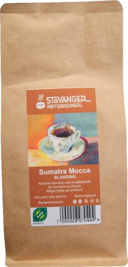 Stavanger Kaffebrenneri sumatra mocca bønner 250 g