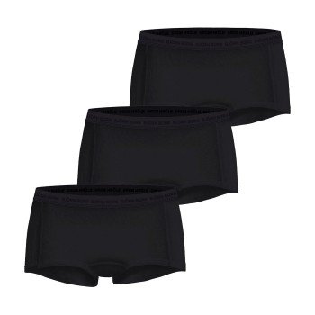 Björn Borg Truser 3P Everyday Cotton Boxer Shorts Svart bomull Small Dame Björn Borg Truser 3P Everyday Cotton Boxer Shorts Svart bomull Small Dame