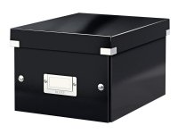 Oppbevaringsboks Leitz WOW Click&Store, sort Oppbevaringsboks Leitz WOW Click&Store, sort
