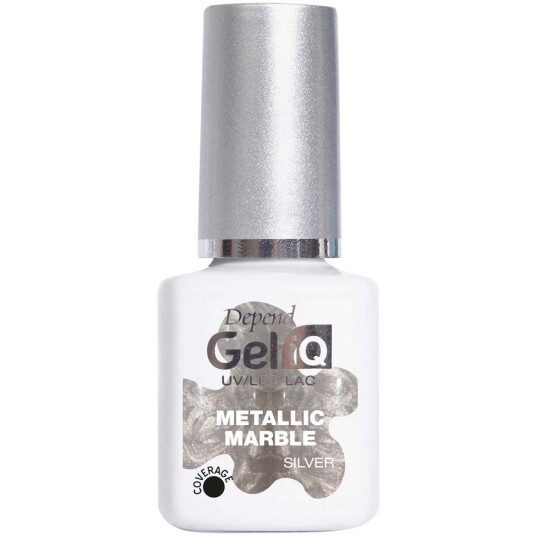 Gel iQ Effect Metallic Marble Silver 5ml