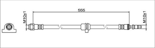 Bremseslange METZGER 4112082 Bremseslange METZGER 4112082