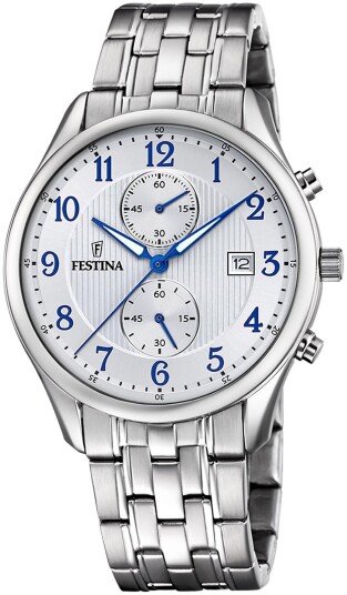 Festina Herreklokke F6854 A Timeless Sølvfarget/Stål Ø42 mm