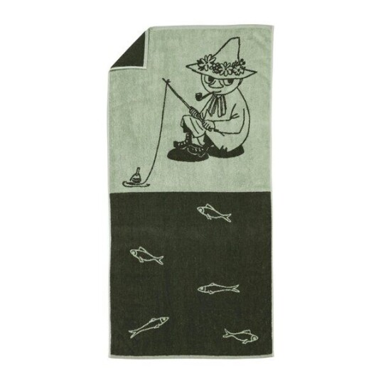 MoominArabia Mummi badehåndkle 70x140 cm Snusmumrikken grønn MoominArabia Mummi badehåndkle 70x140 cm Snusmumrikken grønn
