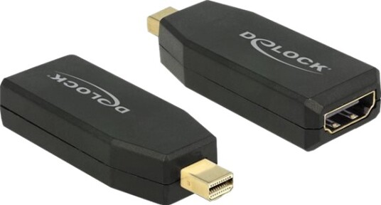 Delock Video Adapter Mini Displayport Hann Til Hdmi Hunn Svart 4K Støtte