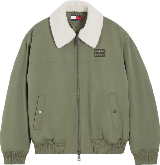 Tommy Jeans Tjm Flag Aviator Jacket Khaki green S