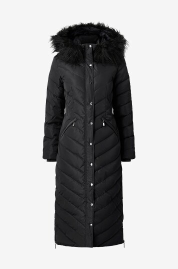 Bubbleroom Dunfrakk Down Maxi Coat Svart Bubbleroom Dunfrakk Down Maxi Coat Svart