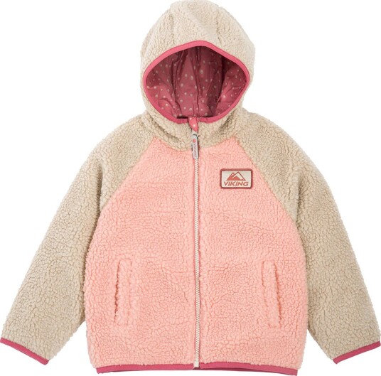 Viking Footwear Kids" Play Reversible Pile Jacket Pink/cement 116