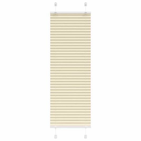 plisségardin krem 45x100 cm Stoff Bredde 44,4 Polyester