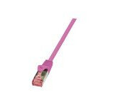 Logilink Primeline Koblingskabel Rj-45 Hann Til Rj-45 Hann 1 M Sftp Pimf Cat 6 Halogenfri Uten Hindringer Rosa