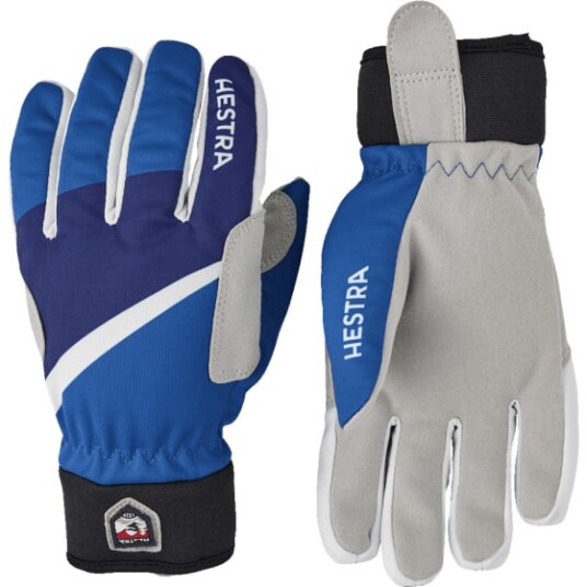 Hestra Tracker Gloves Jr Brilliant Blue Print 4
