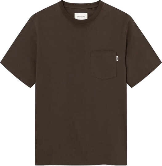 WOOD WOOD Wwbobby Pocket Tee 25220 Brown XS