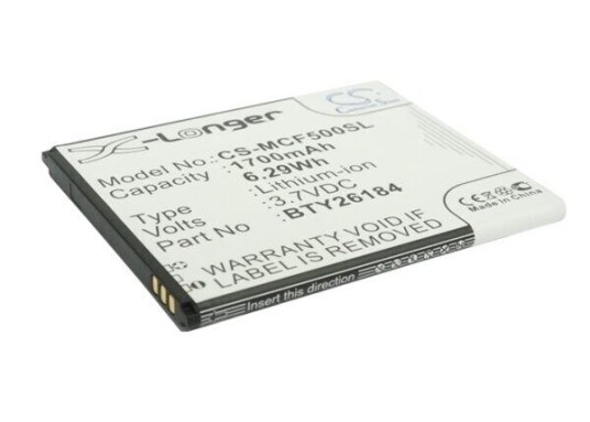 Mobistel Cynus F5 batteri (1700 mAh 3.7 V) Mobistel Cynus F5 batteri (1700 mAh 3.7 V)