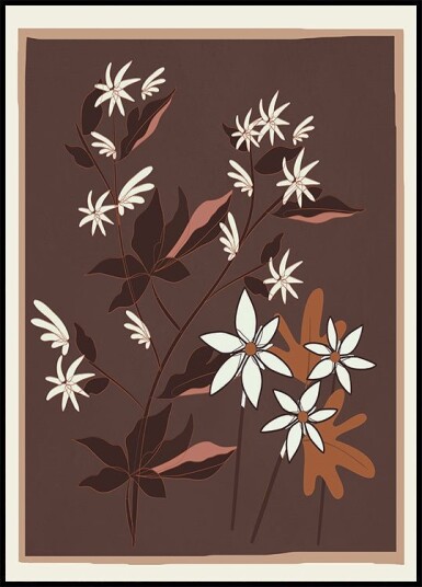 Blossoms in Cocoa Plakat Plakat / 30x40cm