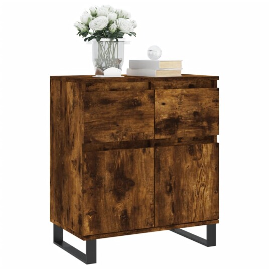 Skjenk røkt eik 60x35x70 cm konstruert tre Skjenk røkt eik 60x35x70 cm konstruert tre