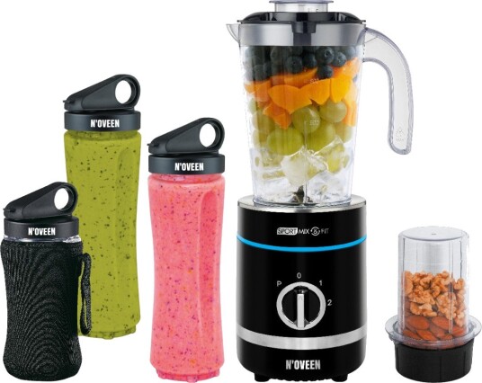 Noveen SB2000 Mix & Fit Blender 0,8L, 500W Svart Noveen SB2000 Mix & Fit Blender 0,8L, 500W Svart