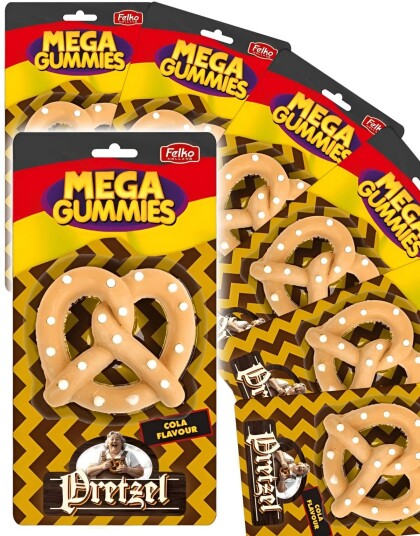 Sweet & Candy 10 stk Mega Gummies German Pretzel Vingummi Saltkringle med Colasmak Hel Eske 12 kg
