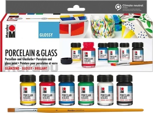 Porcelain & Glass Starter Set Glossy 6X15ml