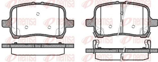 Bremseklosser REMSA 1089.22 Bremseklosser REMSA 1089.22