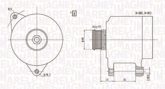 Dynamo MAGNETI MARELLI 063731139010