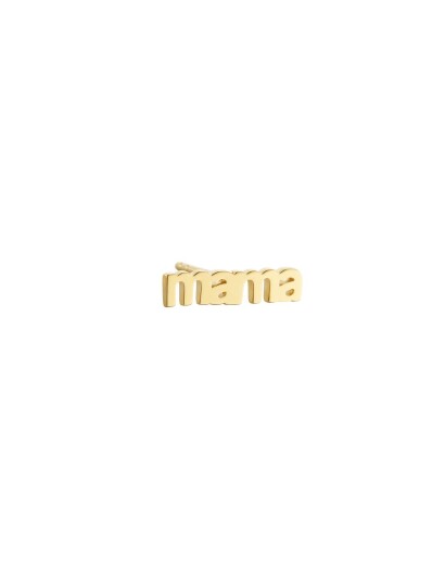 DESIGN LETTERS Vocabulary Stud   Goldplated (1 Pcs) |Guld |One Size