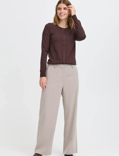 Fransa Frzubasic 60 Cardigan - Brown - XS