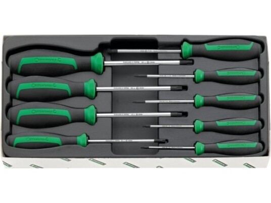 Stahlwille 4699 Torx, T10,T15,T20,T25,T27,T30,T40,T8,T9, Svart, Grønn, Metallisk, 740 G, 9 Stykker