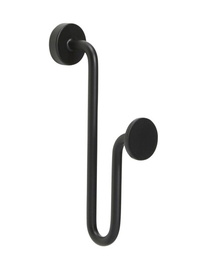 Hübsch Swing Knag Black
