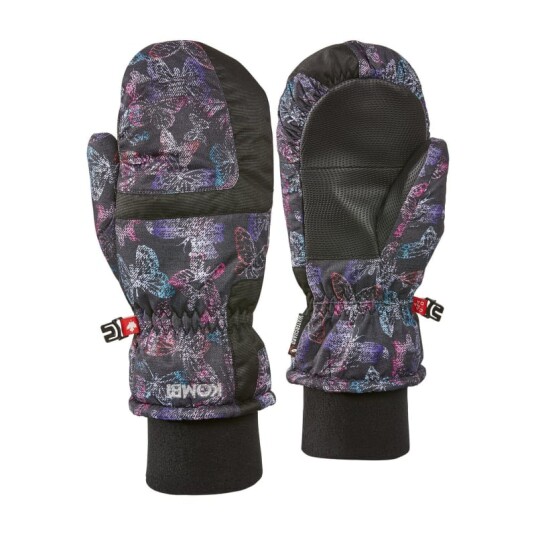 Kombi Kids' Tucker Mittens S, Black Butterfly
