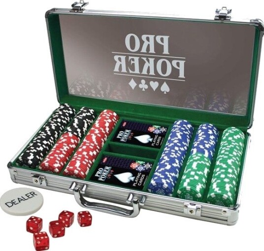 Tactic Pro Poker Koffert med 300 Sjetonger