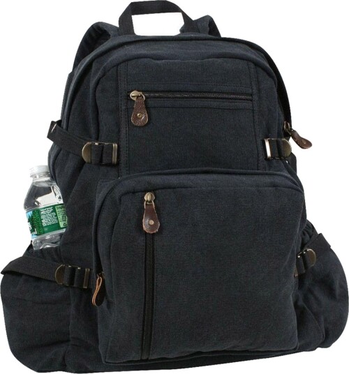 Rothco Vintage ryggsekk 25L Svart Rothco Vintage ryggsekk 25L Svart