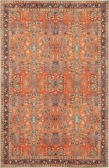 Flatvevd teppe Yasirah oransje Størrelse: 150 x 230 cm