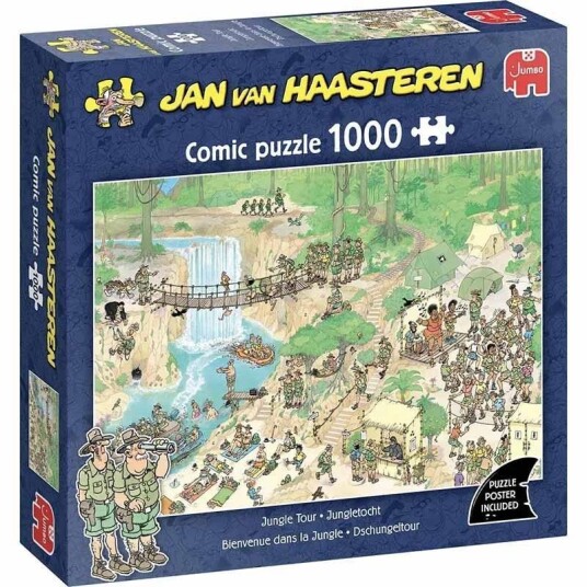 Jan Van Haasteren Puslespill 1000 Brikker Jungeltur