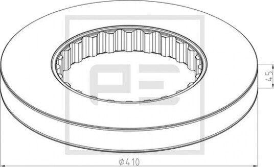 Bremseskive PE Automotive 146.209 10A Bremseskive PE Automotive 146.209 10A