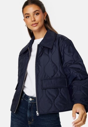 GANT Quilted Collored Jacket Evening Blue S GANT Quilted Collored Jacket Evening Blue S