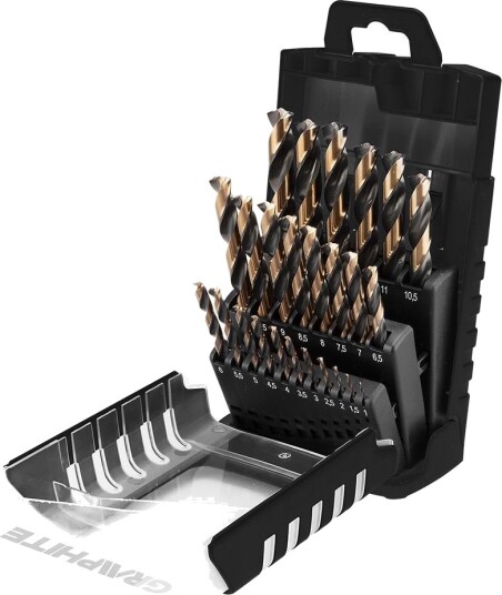GRAPHITE 55H090 Metallspiralbor sett
