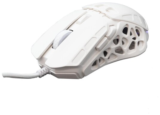 White Shark Ector Trackball Mus med 7200 DPI - Hvit