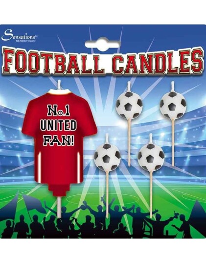 5 stk Manchester United Fan Supportertrøye & Fotballer Kakelys