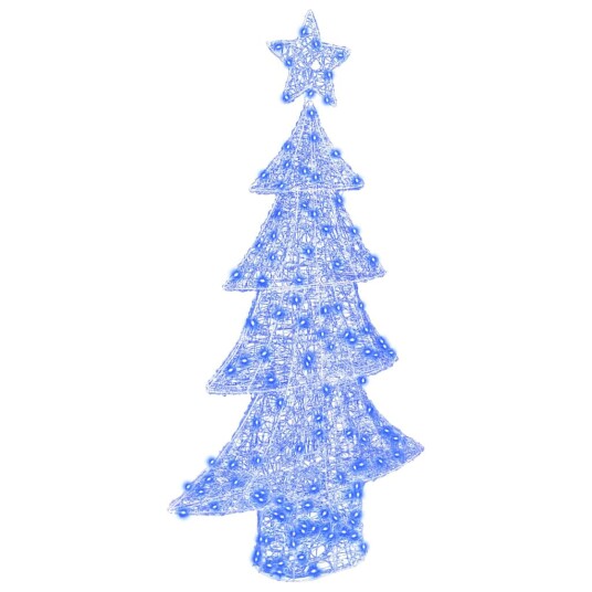  Juletre med 160 LED Blå 150 cm Akryl