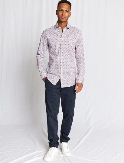 Bruun & Stengade Bs Moller Slim Fit Shirt Multi/patterned 42