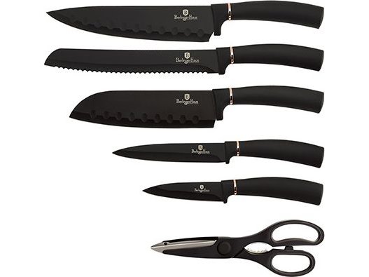 Berlingerhaus Berlinger Haus 7-Delt Kniver På Stativ Black Rose Collection Bh/2422 Universal
