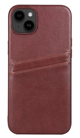 Gear Buffalo Vegansk Skinn Deksel med Kortholder til iPhone 14 Plus - Brun