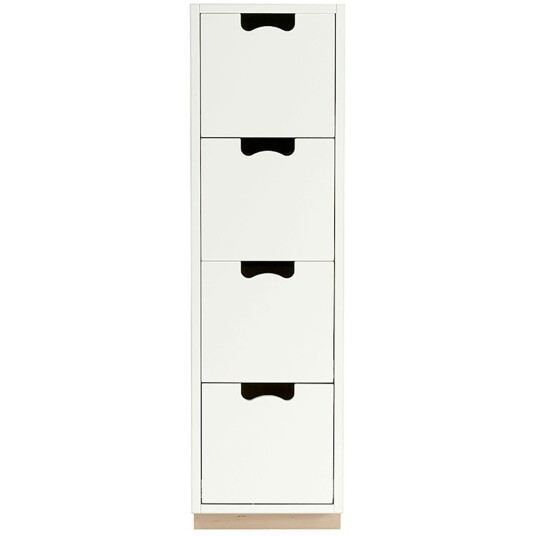 Asplund Snow Drawer J4 White Standard: Oak base