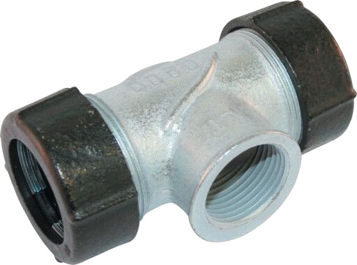 Rørkobling T-stykke 11/2" Galvanisert Rørkobling T-stykke 11/2" Galvanisert
