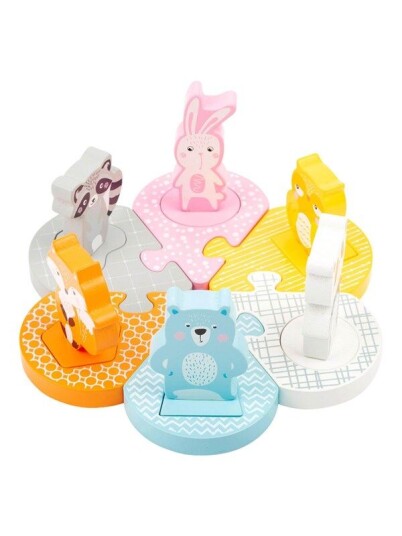Small Foot  Wooden Shape Puzzle Animals